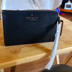 Kate Spade black wristlet